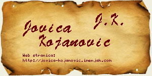 Jovica Kojanović vizit kartica